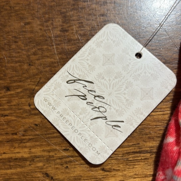 NWT Free People Strawberry Combo Asymmetrical Camisole Tank Top Size M - Picture 2 of 4